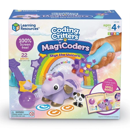 Coding Critters Skye The Unicorn, Robot do nauki programowania dla dzieci, Jednorożec