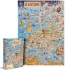 Bopster, ilustrowane puzzle 1000 el Mapa Europy