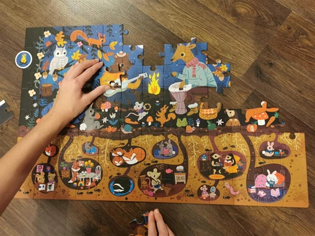 Puzzle obserwacyjne Apli Kids - Las 104 el. 5+