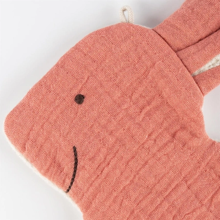 Przytulanka komforter Muślinowy Króliczek szeleścik szmatka dzieci sigikid