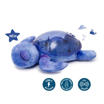 Cloud b®Tranquil Turtle™ Żółw podwodny fioletowy - Lampka i pozytywka