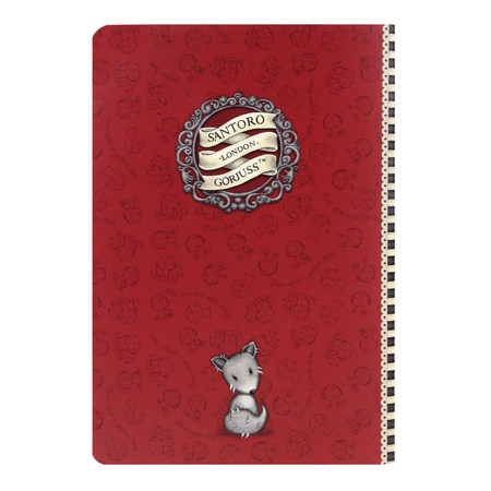 Zeszyt A5 w błyszczącej okładce - Gorjuss - Little Red Riding Hood
