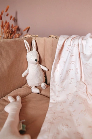 Koc niemowlęcy polarowy 75x100 cm - Rosy Rabbit Trixie Baby
