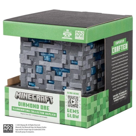 Minecraft lampka 3D - ruda diamentu