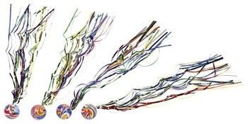 Piłeczka kauczukowa ze wstążkami