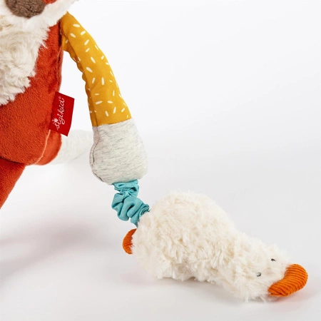 Zabawka rozwojowa Lisek szeleścik grzechotka gryzaczek piszczałka sigikid