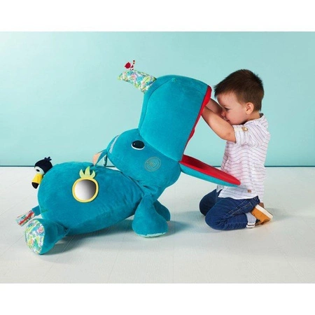 LILLIPUTIENS Wielofunkcyjna wielka przytulanka - schowek Nosorożec Marius 6 m+