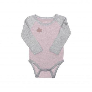 Juddlies Organic Raglan Body Pink XS