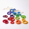 Małe Pierścienie w dwóch rozmiarach, 24 szt., kolorowe, 3+, Grimm's