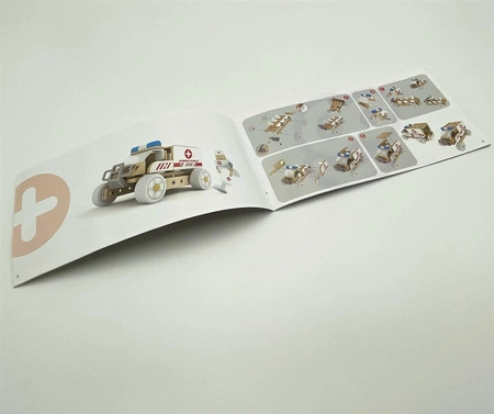 Klocki Konstrukcyjne Ambulans Karetka Samochodzik Dla Dzieci Classic World Drewniany