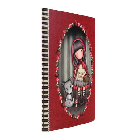 Zeszyt A5 w błyszczącej okładce - Gorjuss - Little Red Riding Hood