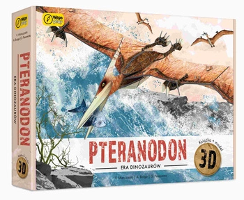 Książka i puzzle 3D era dinozaurów Pteranodon