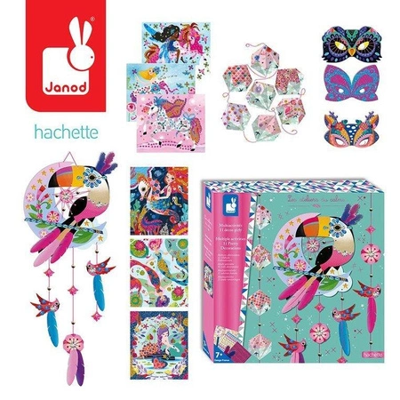 Multizestaw kreatywny 11 dekoracji Tukan 7+, Janod