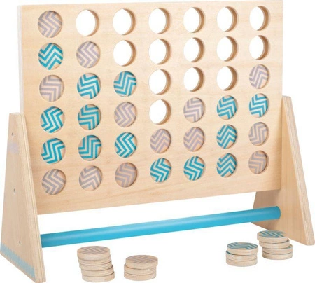 Drewniana gra Cztery w rzędzie XXL Activ 12031-SF-Small Foot, gry logiczne