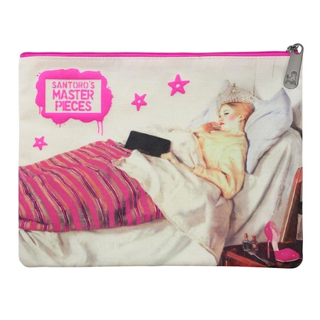 Duża Płaska Kosmetyczka, Saszetka - Santoro Masterpieces - Too Glam