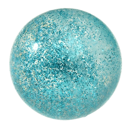 Gumowa piłeczka z brokatem, błękitna, 3+, Rex London