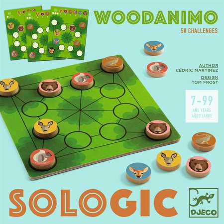 Gra logiczna SoLogic WOODANIMO DJ08587