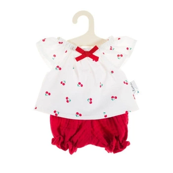 Zestaw muślinowy dla lalek 32 cm wisienki