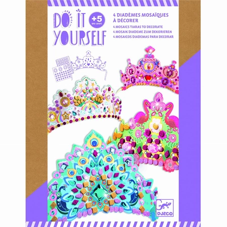 Korony Księżniczek Zrób to sam Kreatywny zestaw Mozaiki Diamenciki Djeco