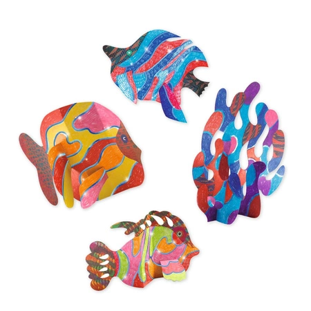 Metaliczne kolorowanki POD FALAMI DJ00095