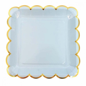 Talerze urodzinowe niebiesko-złote, Jabadabado