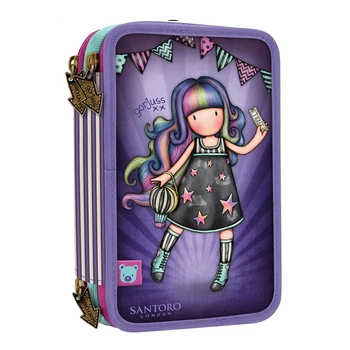 Potrójny Piórnik z Wyposażeniem - Gorjuss - Fairground - Up and Away