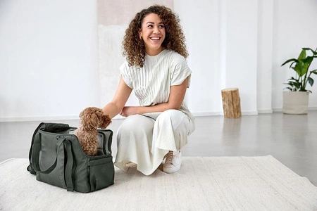 PALOPA Torba transportowa dla psa do 10kg Weda dark olive