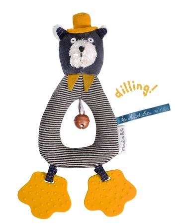Maskotka - grzechotka  LES MOUSTACHES 666012