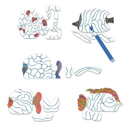 Metaliczne kolorowanki POD FALAMI DJ00095