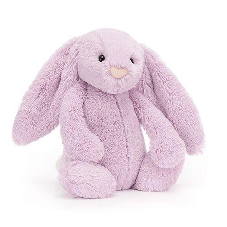 JellyCat Bashful Królik fioletowy 31cm