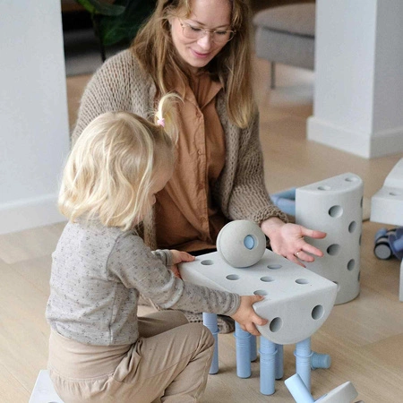 MODU Dreamer kit 12in1 – Kreatywne klocki rozwijające motorykę dużą, niebieski