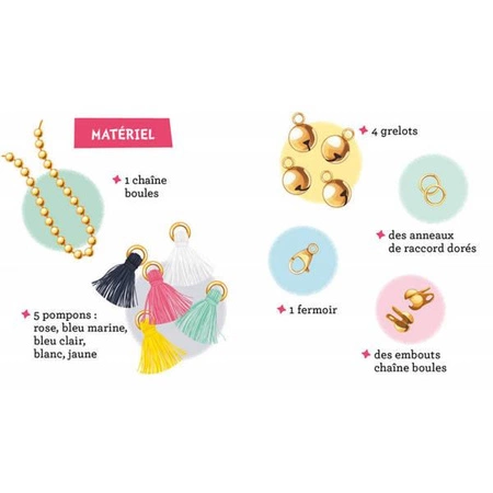 Auzou Naszyjnik z pomponikami 85536