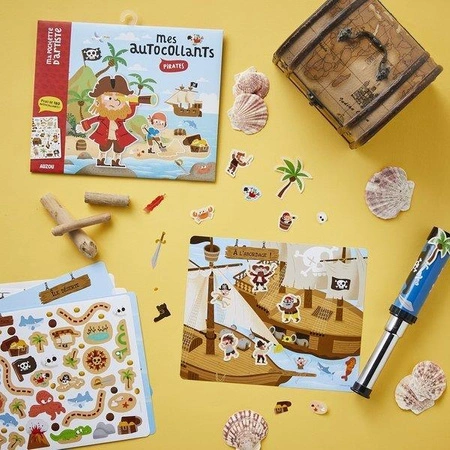 Auzou Zestaw naklejek i dekoracji Piraci 180 szt. 76961