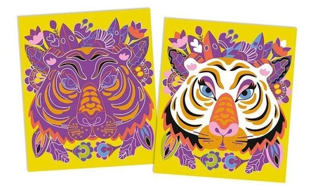 Zestaw kreatywny Do zdrapywania Zwierzęta świata 5+, Janod