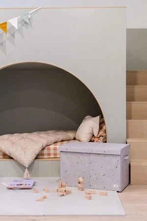 3 Sprouts Pudełko Zamykane Recycled Terrazzo Gray