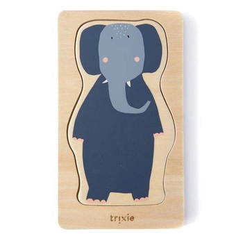 Zwierzęta drewniane 4 warstwowe puzzle - Trixie