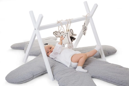 Childhome Rama na zabawki Tipi Play Baby Gym White