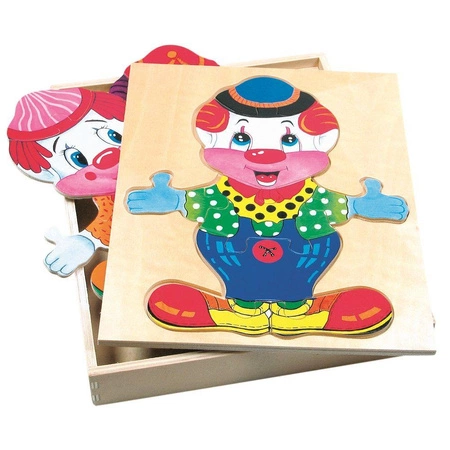Puzzle ubieranka Uśmiechnięty Klaun