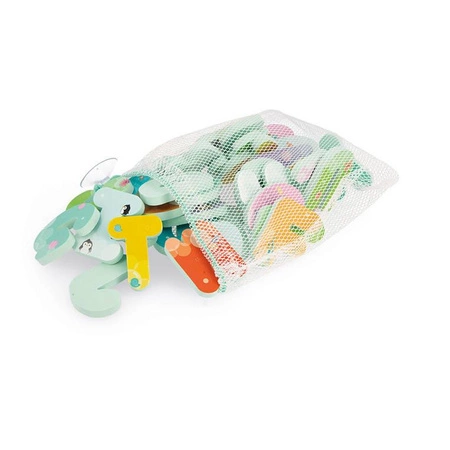 Literki i cyferki do kąpieli 36 elementów 2+, Janod