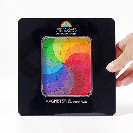 Układanka magnetyczna Tęczowa Spirala, 5+, Grimm's