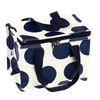 Torba termiczna na lunch, Kropki, granatowo-biała, Rex London