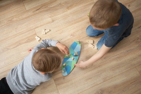 BS Toys, drewniana gra zręcznościowa Balansujące króliczki