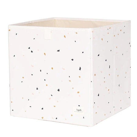 3 Sprouts Pudełko na Zabawki Recycled Terrazzo Cream