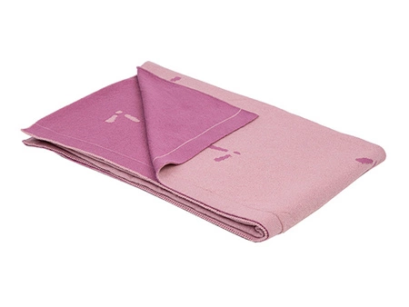 Kocyk bawełniany 80x100 cm różowy pszczółki PIAPIMO