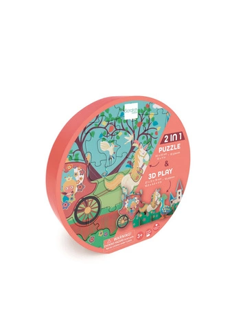 Scratch, Puzzle 2w1 -- 2D i 3D scenografia Księżniczka