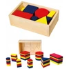 Drewniane Klocki logiczne Figury geometryczne Viga Toys Montessori