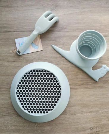 Silikonowe Sitko do piasku Scrunch - Pudrowy Róż