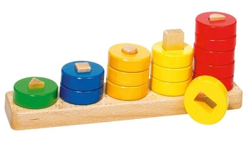 Układanka z krążkami do nauki liczenia