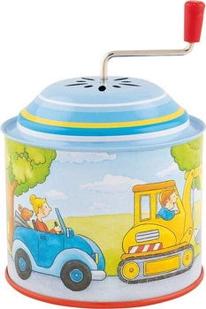 Goki katarynka z koparką i autkiem