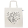 Bawełniana torba do samodzielnego kolorowania, Serce